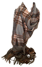Load image into Gallery viewer, Scarf Shack Cashmere Feel Tartan Check Scarf for Women Men Soft Warm Large Lightweight Plaid Winter Shawl Wrap Unisex Stole Scarves