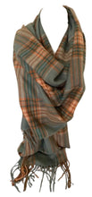 Load image into Gallery viewer, Scarf Shack Cashmere Feel Tartan Check Scarf for Women Men Soft Warm Large Lightweight Plaid Winter Shawl Wrap Unisex Stole Scarves