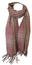 Load image into Gallery viewer, Scarf Shack Cashmere Feel Tartan Check Scarf for Women Men Soft Warm Large Lightweight Plaid Winter Shawl Wrap Unisex Stole Scarves