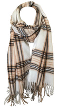 Load image into Gallery viewer, Scarf Shack Cashmere Feel Tartan Check Scarf for Women Men Soft Warm Large Lightweight Plaid Winter Shawl Wrap Unisex Stole Scarves