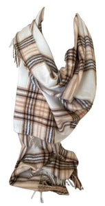 Scarf Shack Cashmere Feel Tartan Check Scarf for Women Men Soft Warm Large Lightweight Plaid Winter Shawl Wrap Unisex Stole Scarves