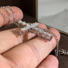 Load image into Gallery viewer, Women&#39;s Stainless Steel Cross Pendant Heart Shaped Cubic Zirconia Necklaces Jewelry with Chain