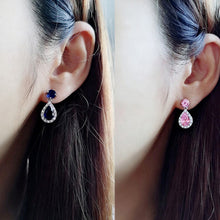 Load image into Gallery viewer, Women’s Cubic Zirconia Crystal Drop Dangle Earrings Wedding Party Jewelry, Fashion Jewellery Gift for Her