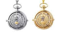Load image into Gallery viewer, Hourglass Design Pocket Watch Hollow Retro Flip Quartz Pendant Watch With Sand Timer for Men and Women Gift