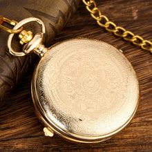 Load image into Gallery viewer, Hourglass Design Pocket Watch Hollow Retro Flip Quartz Pendant Watch With Sand Timer for Men and Women Gift