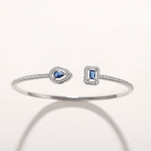 Load image into Gallery viewer, Women&#39;s Silver Gold Cubic Zirconia Hand Cuff Bracelet Bangle for Girls Ladies, Fashion Jewellery