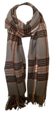 Load image into Gallery viewer, Scarf Shack Cashmere Feel Tartan Check Scarf for Women Men Soft Warm Large Lightweight Plaid Winter Shawl Wrap Unisex Stole Scarves