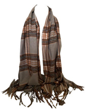 Load image into Gallery viewer, Scarf Shack Cashmere Feel Tartan Check Scarf for Women Men Soft Warm Large Lightweight Plaid Winter Shawl Wrap Unisex Stole Scarves