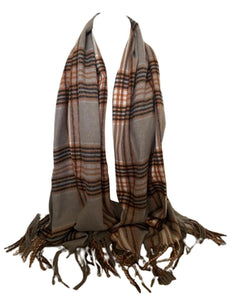 Scarf Shack Cashmere Feel Tartan Check Scarf for Women Men Soft Warm Large Lightweight Plaid Winter Shawl Wrap Unisex Stole Scarves