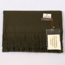 Load image into Gallery viewer, Cashmere Feel Plain Scarves for Women Men Soft Warm Large Winter Shawls Wrap
