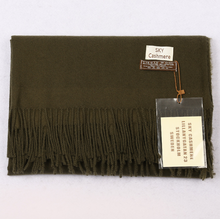 Load image into Gallery viewer, Cashmere Feel Plain Scarves for Women Men Soft Warm Large Winter Shawls Wrap