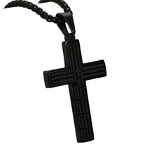 Load image into Gallery viewer, Unisex Stainless Steel Bible Verse Cross Necklace for Inspiring Lord's Prayer Cross Pendant Jewelry Gift
