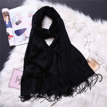 Load image into Gallery viewer, Scarf Shack Cashmere Feel Scarves for Women Men Soft Warm Large Winter Shawls Wrap Plain Stole Solid Colours