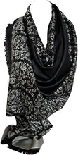 Load image into Gallery viewer, Scarf Shack Women&#39;s Two Sided Floral Print Pashmina Style Self Embossed Cashmere Feel Scarf Wrap Stole Shawl Head Scarves