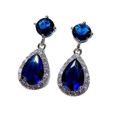 Load image into Gallery viewer, Women’s Cubic Zirconia Crystal Drop Dangle Earrings Wedding Party Jewelry, Fashion Jewellery Gift for Her