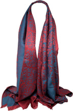 Load image into Gallery viewer, Scarf Shack Women&#39;s Two Sided Floral Print Pashmina Style Self Embossed Cashmere Feel Scarf Wrap Stole Shawl Head Scarves