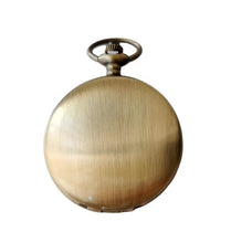 Load image into Gallery viewer, Vintage Style Quartz Pocket Watch Metal Case Classic Chain Polished Round Dial