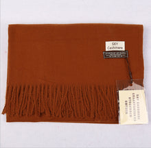 Load image into Gallery viewer, Cashmere Feel Plain Scarves for Women Men Soft Warm Large Winter Shawls Wrap