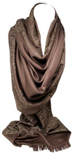 Load image into Gallery viewer, Scarf Shack Women&#39;s Two Sided Floral Print Pashmina Style Self Embossed Cashmere Feel Scarf Wrap Stole Shawl Head Scarves