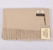 Load image into Gallery viewer, Cashmere Feel Plain Scarves for Women Men Soft Warm Large Winter Shawls Wrap
