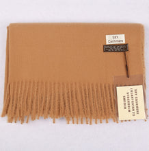 Load image into Gallery viewer, Cashmere Feel Plain Scarves for Women Men Soft Warm Large Winter Shawls Wrap
