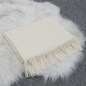 Scarf Shack Cashmere Feel Scarves for Women Men Soft Warm Large Winter Shawls Wrap Plain Stole Solid Colours