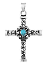 Load image into Gallery viewer, Men's Stainless Steel Necklace – Cross Pendant, Fashion Chain Hip-Hop Jewelry
