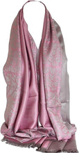 Load image into Gallery viewer, Scarf Shack Women&#39;s Two Sided Floral Print Pashmina Style Self Embossed Cashmere Feel Scarf Wrap Stole Shawl Head Scarves