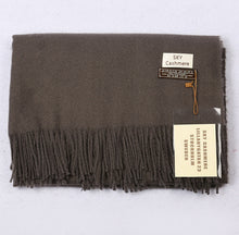 Load image into Gallery viewer, Cashmere Feel Plain Scarves for Women Men Soft Warm Large Winter Shawls Wrap