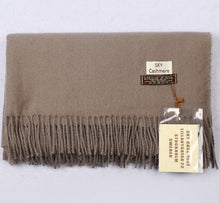 Load image into Gallery viewer, Cashmere Feel Plain Scarves for Women Men Soft Warm Large Winter Shawls Wrap