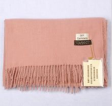 Load image into Gallery viewer, Cashmere Feel Plain Scarves for Women Men Soft Warm Large Winter Shawls Wrap