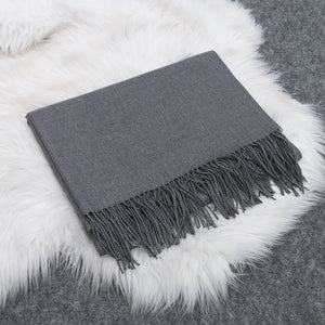 Scarf Shack Cashmere Feel Scarves for Women Men Soft Warm Large Winter Shawls Wrap Plain Stole Solid Colours