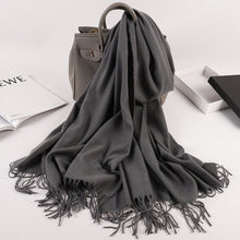 Load image into Gallery viewer, Scarf Shack Cashmere Feel Scarves for Women Men Soft Warm Large Winter Shawls Wrap Plain Stole Solid Colours