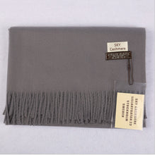 Load image into Gallery viewer, Cashmere Feel Plain Scarves for Women Men Soft Warm Large Winter Shawls Wrap