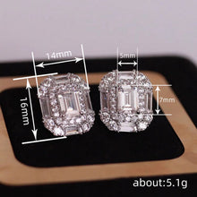 Load image into Gallery viewer, Women’s Geometry Shaped Stud Earrings Cubic Zirconia Crystal Wedding Party, Girl's Fashion Jewelry