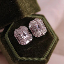 Load image into Gallery viewer, Women’s Geometry Shaped Stud Earrings Cubic Zirconia Crystal Wedding Party, Girl's Fashion Jewelry
