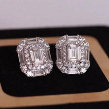 Load image into Gallery viewer, Women’s Geometry Shaped Stud Earrings Cubic Zirconia Crystal Wedding Party, Girl's Fashion Jewelry