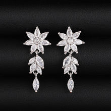 Load image into Gallery viewer, Women’s Marquise Cut Shaped Sparkling Zircon Stud Earring for Wedding Party, Girl's Fashion Jewelry