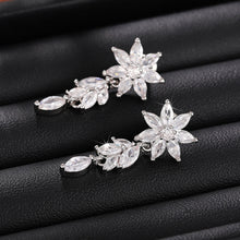 Load image into Gallery viewer, Women’s Marquise Cut Shaped Sparkling Zircon Stud Earring for Wedding Party, Girl's Fashion Jewelry