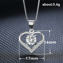 Load image into Gallery viewer, Women's Love Heart  Shape Shaped Zircon Dazzling Pendant Necklaces Valentine's Day Charm Fashion Jewelry