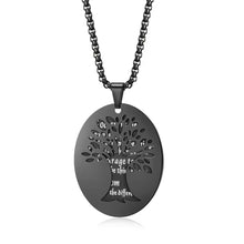 Load image into Gallery viewer, Stainless Steel Tree of Life Pendant Necklace Inspirational Necklace for Men