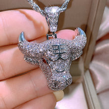 Load image into Gallery viewer, New Style Cross Shaped Cubic Zirconia Pendant Silver Color Unique Design Fashion Jewelry Cute Heart Cross Necklace Women