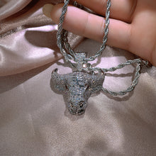 Load image into Gallery viewer, New Style Cross Shaped Cubic Zirconia Pendant Silver Color Unique Design Fashion Jewelry Cute Heart Cross Necklace Women