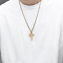 Load image into Gallery viewer, Simple Cracked Stainless Steel Cross Pendant Hip-hop Personalized Men's Necklace Accessories