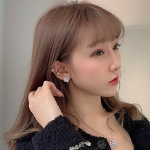 Load image into Gallery viewer, Women’s Heart Shaped Stud Earrings Cubic Zirconia Crystal Wedding Party Jewelry, Fashion Jewellery