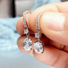 Load image into Gallery viewer, Women’s Oval Cut Drop Dangle Earrings Cubic Zirconia Crystal Wedding Party Jewelry, Fashion Jewellery