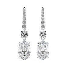 Load image into Gallery viewer, Women’s Oval Cut Drop Dangle Earrings Cubic Zirconia Crystal Wedding Party Jewelry, Fashion Jewellery