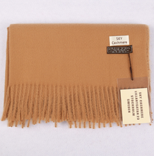 Load image into Gallery viewer, Cashmere Feel Plain Scarves for Women Men Soft Warm Large Winter Shawls Wrap