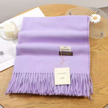 Load image into Gallery viewer, Cashmere Feel Plain Scarves for Women Men Soft Warm Large Winter Shawls Wrap