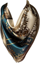Load image into Gallery viewer, Women’s Silk Feel Square Hair Scarf Sleeping Headscarf, Multicolor Designer Print Bandana